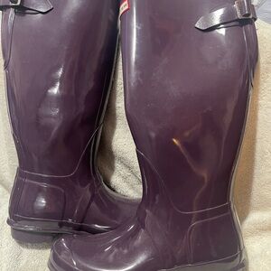 Purple, Hunter Tall rain boots